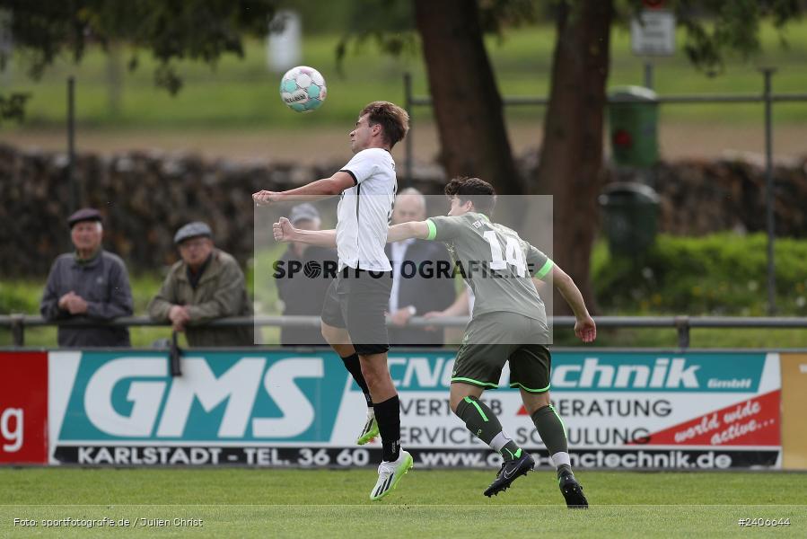 Sportgelände, Karlburg, 28.04.2024, sport, action, BFV, Fussball, April 2024, 27. Spieltag, Kreisliga Würzburg Gr. 2, TSV Neuhütten-Wiesthal, TSV Karlburg II - Bild-ID: 2406644