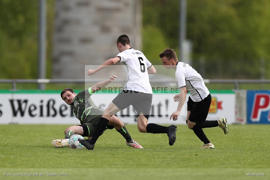Sportgelände, Karlburg, 28.04.2024, sport, action, BFV, Fussball, April 2024, 27. Spieltag, Kreisliga Würzburg Gr. 2, TSV Neuhütten-Wiesthal, TSV Karlburg II - Bild-ID: 2406646