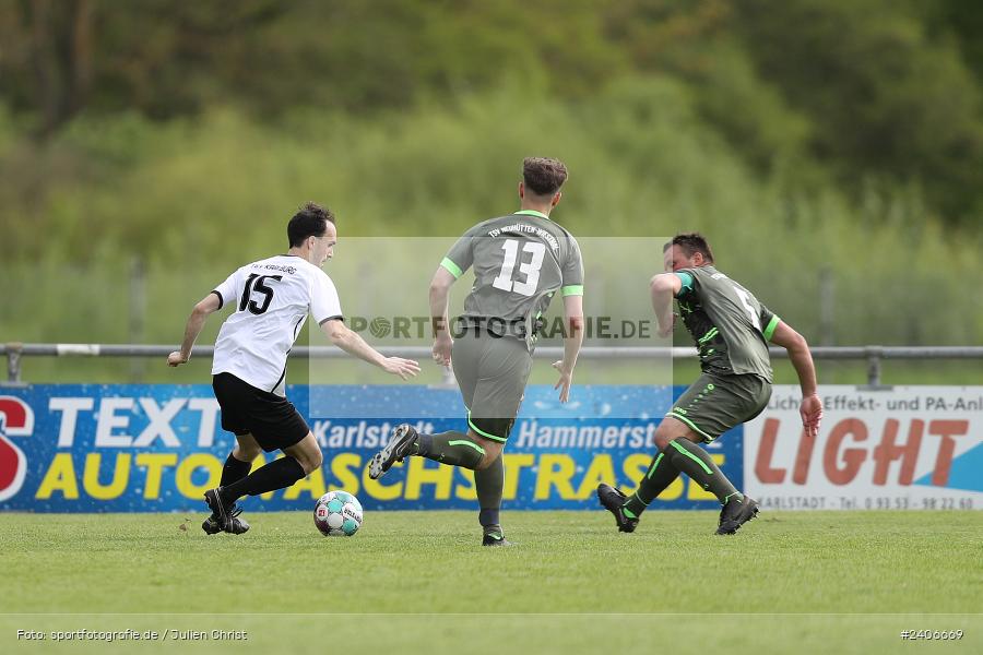 Sportgelände, Karlburg, 28.04.2024, sport, action, BFV, Fussball, April 2024, 27. Spieltag, Kreisliga Würzburg Gr. 2, TSV Neuhütten-Wiesthal, TSV Karlburg II - Bild-ID: 2406669