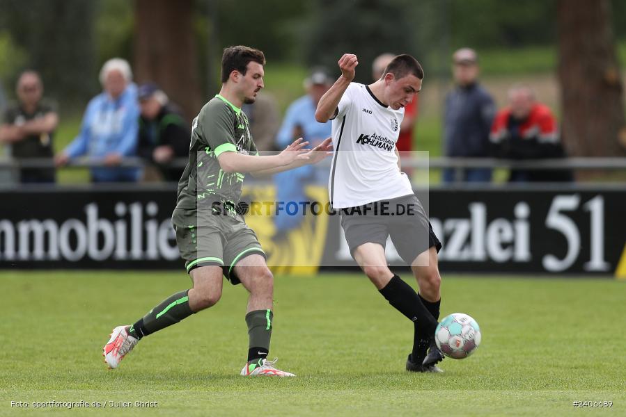 Sportgelände, Karlburg, 28.04.2024, sport, action, BFV, Fussball, April 2024, 27. Spieltag, Kreisliga Würzburg Gr. 2, TSV Neuhütten-Wiesthal, TSV Karlburg II - Bild-ID: 2406689