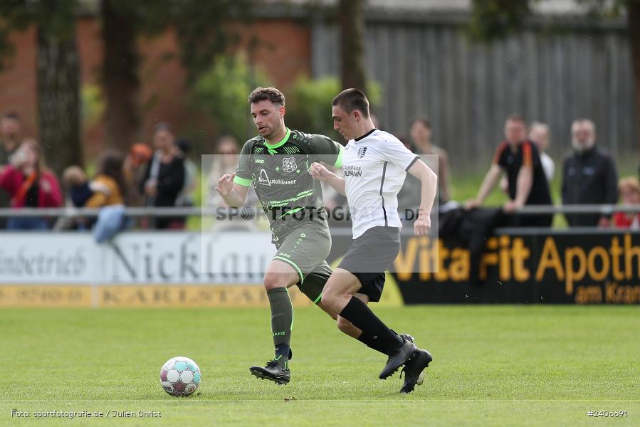 Sportgelände, Karlburg, 28.04.2024, sport, action, BFV, Fussball, April 2024, 27. Spieltag, Kreisliga Würzburg Gr. 2, TSV Neuhütten-Wiesthal, TSV Karlburg II - Bild-ID: 2406691