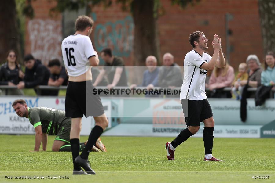 Sportgelände, Karlburg, 28.04.2024, sport, action, BFV, Fussball, April 2024, 27. Spieltag, Kreisliga Würzburg Gr. 2, TSV Neuhütten-Wiesthal, TSV Karlburg II - Bild-ID: 2406693