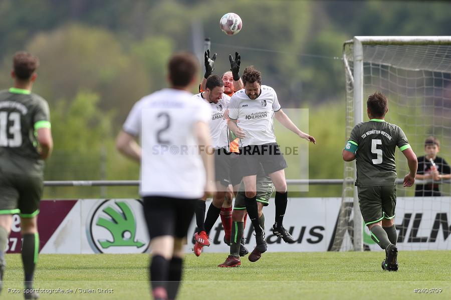 Sportgelände, Karlburg, 28.04.2024, sport, action, BFV, Fussball, April 2024, 27. Spieltag, Kreisliga Würzburg Gr. 2, TSV Neuhütten-Wiesthal, TSV Karlburg II - Bild-ID: 2406709