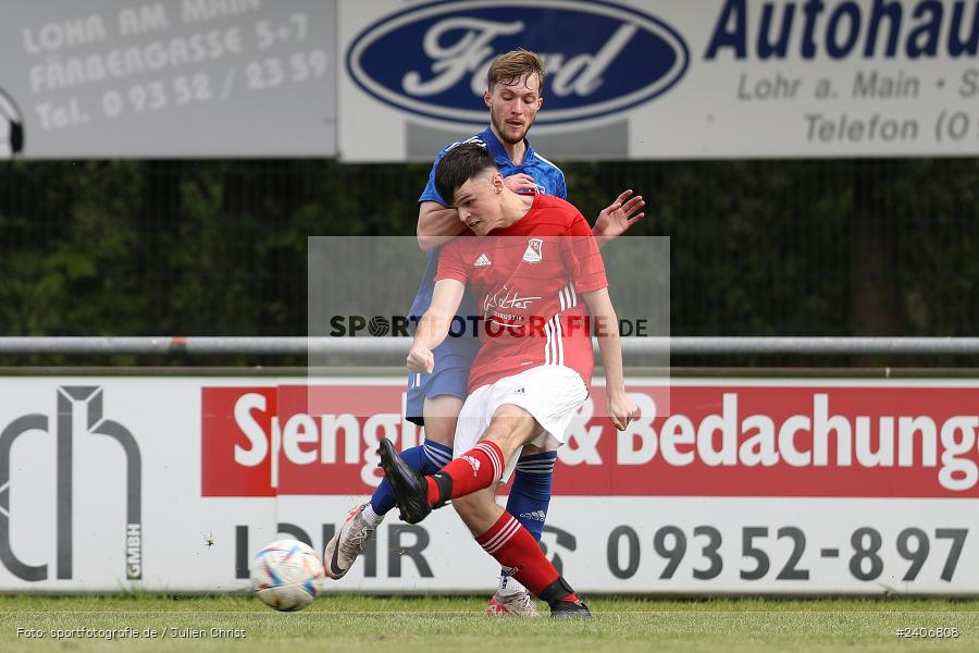 Sportgelände, Lohr am Main, 28.04.2024, sport, action, BFV, Fussball, April 2024, 30. Spieltag, Bezirksliga Unterfranken West, SVB, TSV, SV Birkenfeld, TSV Lohr - Bild-ID: 2406808