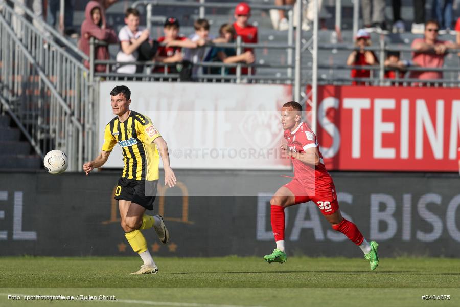 AKON Arena, Würzburg, 30.04.2024, sport, action, BFV, Fussball, April 2024, 32. Spieltag, Regionalliga Bayern, BAY, FWK, SpVgg Bayreuth, FC Würzburger Kickers - Bild-ID: 2406875