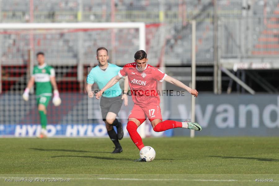 AKON Arena, Würzburg, 30.04.2024, sport, action, BFV, Fussball, April 2024, 32. Spieltag, Regionalliga Bayern, BAY, FWK, SpVgg Bayreuth, FC Würzburger Kickers - Bild-ID: 2406908