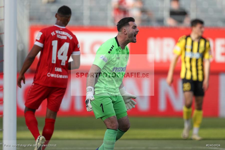 AKON Arena, Würzburg, 30.04.2024, sport, action, BFV, Fussball, April 2024, 32. Spieltag, Regionalliga Bayern, BAY, FWK, SpVgg Bayreuth, FC Würzburger Kickers - Bild-ID: 2406924