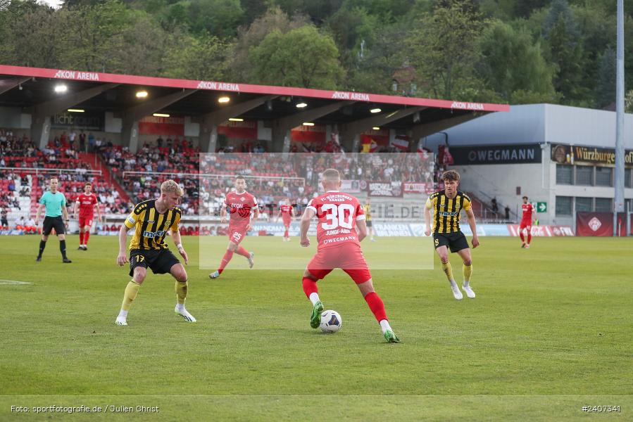 AKON Arena, Würzburg, 30.04.2024, sport, action, BFV, Fussball, April 2024, 32. Spieltag, Regionalliga Bayern, BAY, FWK, SpVgg Bayreuth, FC Würzburger Kickers - Bild-ID: 2407341