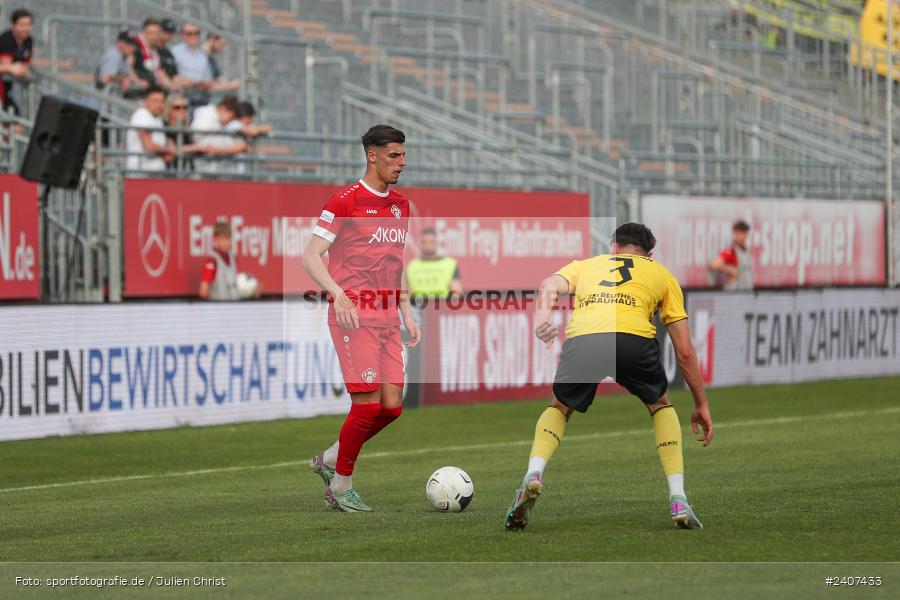 AKON Arena, Würzburg, 30.04.2024, sport, action, BFV, Fussball, April 2024, 32. Spieltag, Regionalliga Bayern, BAY, FWK, SpVgg Bayreuth, FC Würzburger Kickers - Bild-ID: 2407433