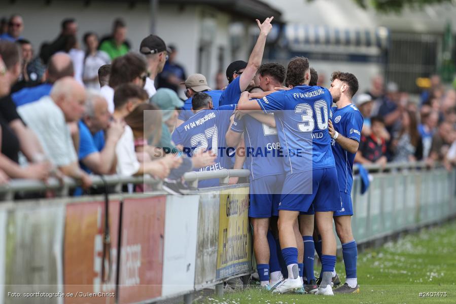 Sepp-Endres-Sportanlage, Würzburg, 01.05.2024, sport, action, BFV, Fussball, Mai 2024, 35. Spieltag, Bayernliga Nord, SCF, WFV, 1. SC Feucht, Würzburger FV 04 - Bild-ID: 2407473