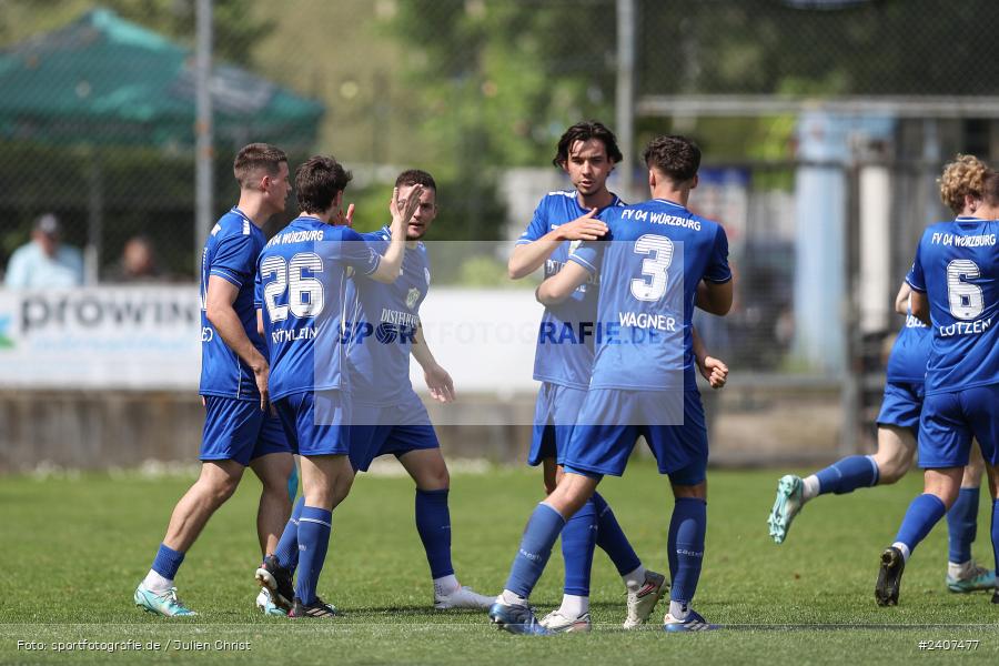 Sepp-Endres-Sportanlage, Würzburg, 01.05.2024, sport, action, BFV, Fussball, Mai 2024, 35. Spieltag, Bayernliga Nord, SCF, WFV, 1. SC Feucht, Würzburger FV 04 - Bild-ID: 2407477