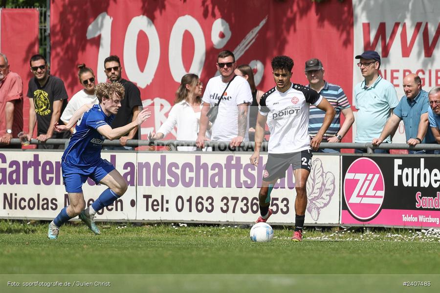 Sepp-Endres-Sportanlage, Würzburg, 01.05.2024, sport, action, BFV, Fussball, Mai 2024, 35. Spieltag, Bayernliga Nord, SCF, WFV, 1. SC Feucht, Würzburger FV 04 - Bild-ID: 2407483
