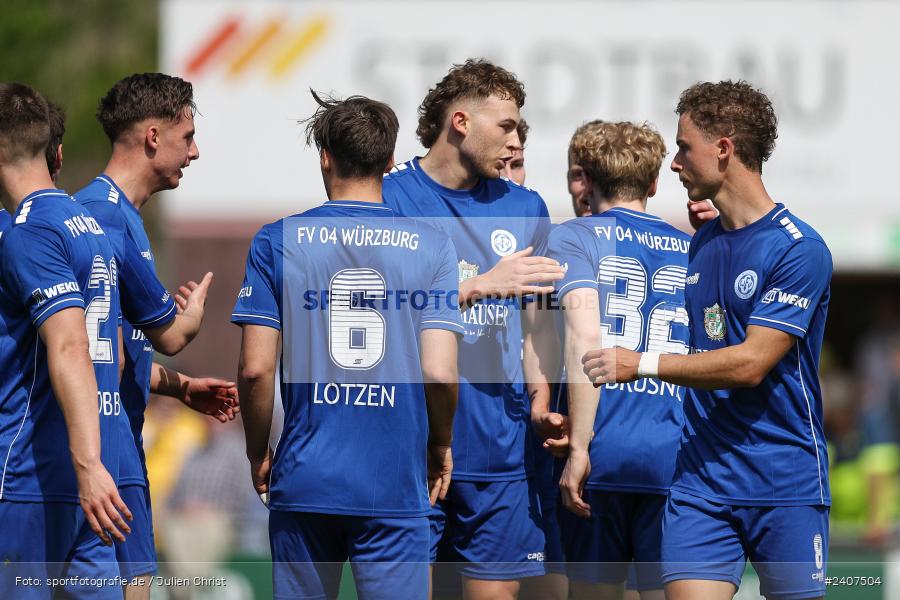 Sepp-Endres-Sportanlage, Würzburg, 01.05.2024, sport, action, BFV, Fussball, Mai 2024, 35. Spieltag, Bayernliga Nord, SCF, WFV, 1. SC Feucht, Würzburger FV 04 - Bild-ID: 2407504