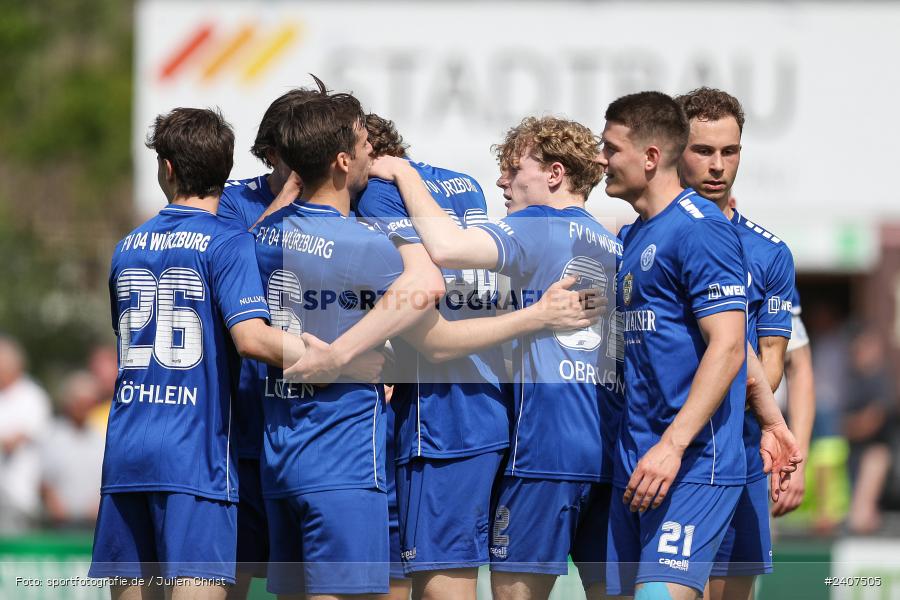Sepp-Endres-Sportanlage, Würzburg, 01.05.2024, sport, action, BFV, Fussball, Mai 2024, 35. Spieltag, Bayernliga Nord, SCF, WFV, 1. SC Feucht, Würzburger FV 04 - Bild-ID: 2407505