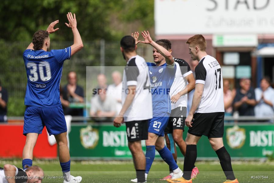 Sepp-Endres-Sportanlage, Würzburg, 01.05.2024, sport, action, BFV, Fussball, Mai 2024, 35. Spieltag, Bayernliga Nord, SCF, WFV, 1. SC Feucht, Würzburger FV 04 - Bild-ID: 2407544