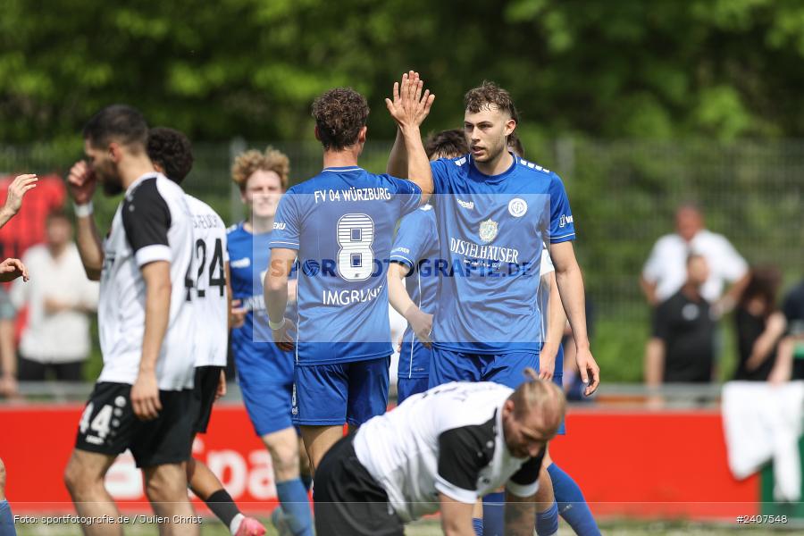 Sepp-Endres-Sportanlage, Würzburg, 01.05.2024, sport, action, BFV, Fussball, Mai 2024, 35. Spieltag, Bayernliga Nord, SCF, WFV, 1. SC Feucht, Würzburger FV 04 - Bild-ID: 2407548