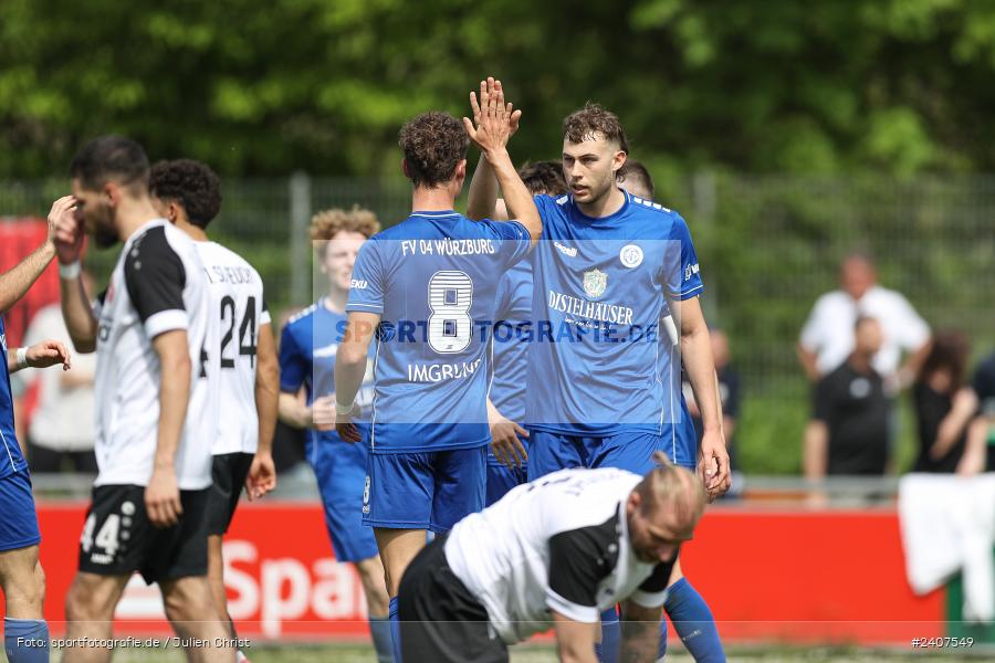 Sepp-Endres-Sportanlage, Würzburg, 01.05.2024, sport, action, BFV, Fussball, Mai 2024, 35. Spieltag, Bayernliga Nord, SCF, WFV, 1. SC Feucht, Würzburger FV 04 - Bild-ID: 2407549
