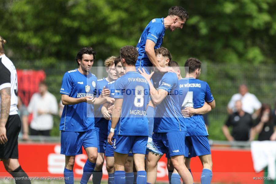 Sepp-Endres-Sportanlage, Würzburg, 01.05.2024, sport, action, BFV, Fussball, Mai 2024, 35. Spieltag, Bayernliga Nord, SCF, WFV, 1. SC Feucht, Würzburger FV 04 - Bild-ID: 2407552