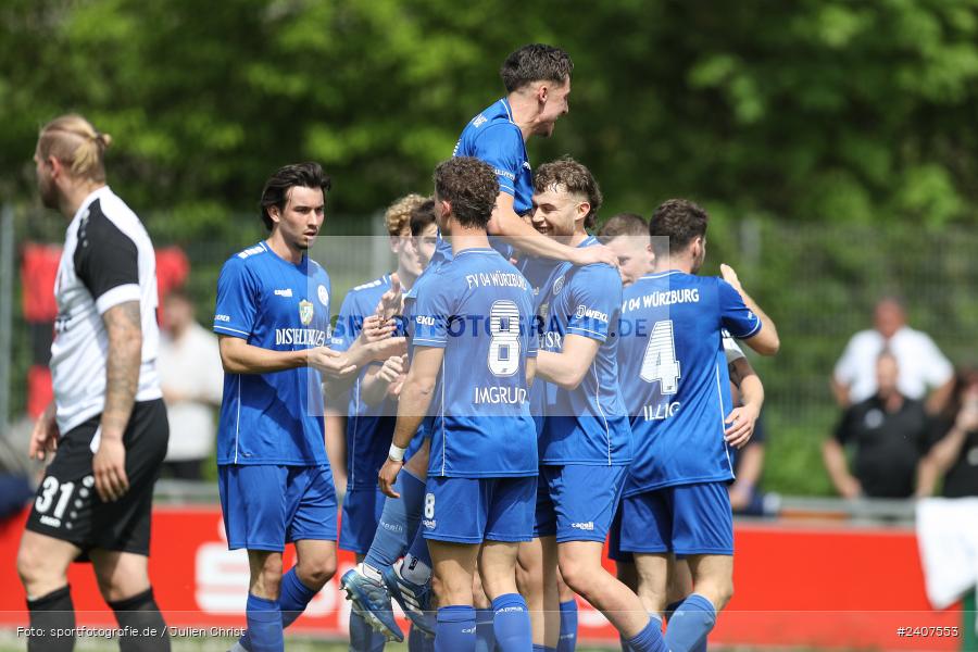 Sepp-Endres-Sportanlage, Würzburg, 01.05.2024, sport, action, BFV, Fussball, Mai 2024, 35. Spieltag, Bayernliga Nord, SCF, WFV, 1. SC Feucht, Würzburger FV 04 - Bild-ID: 2407553