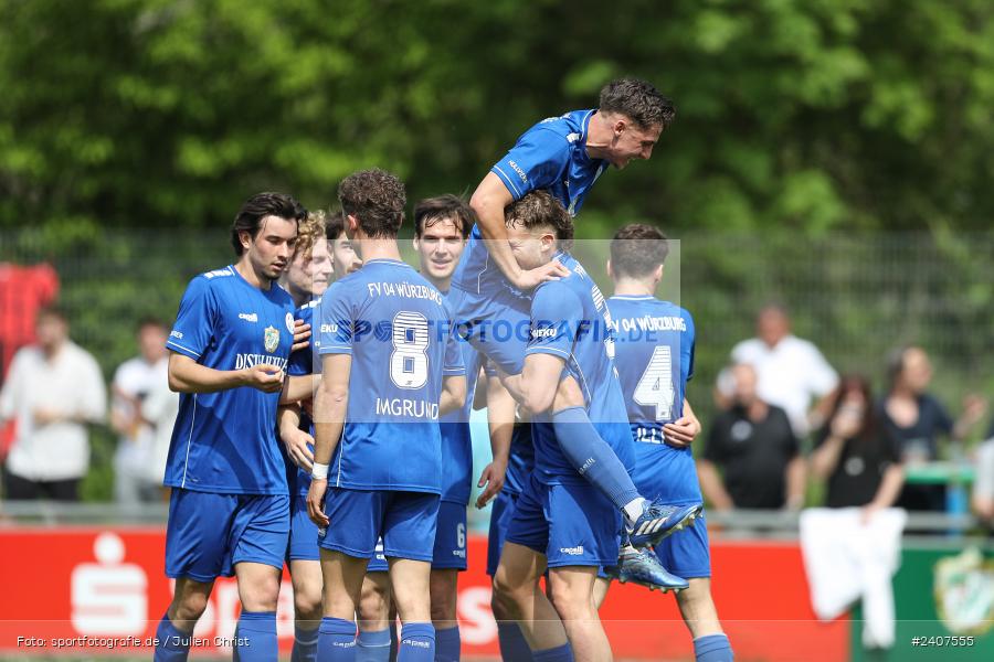 Sepp-Endres-Sportanlage, Würzburg, 01.05.2024, sport, action, BFV, Fussball, Mai 2024, 35. Spieltag, Bayernliga Nord, SCF, WFV, 1. SC Feucht, Würzburger FV 04 - Bild-ID: 2407555