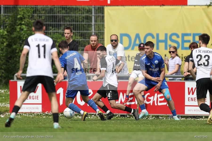 Sepp-Endres-Sportanlage, Würzburg, 01.05.2024, sport, action, BFV, Fussball, Mai 2024, 35. Spieltag, Bayernliga Nord, SCF, WFV, 1. SC Feucht, Würzburger FV 04 - Bild-ID: 2407595