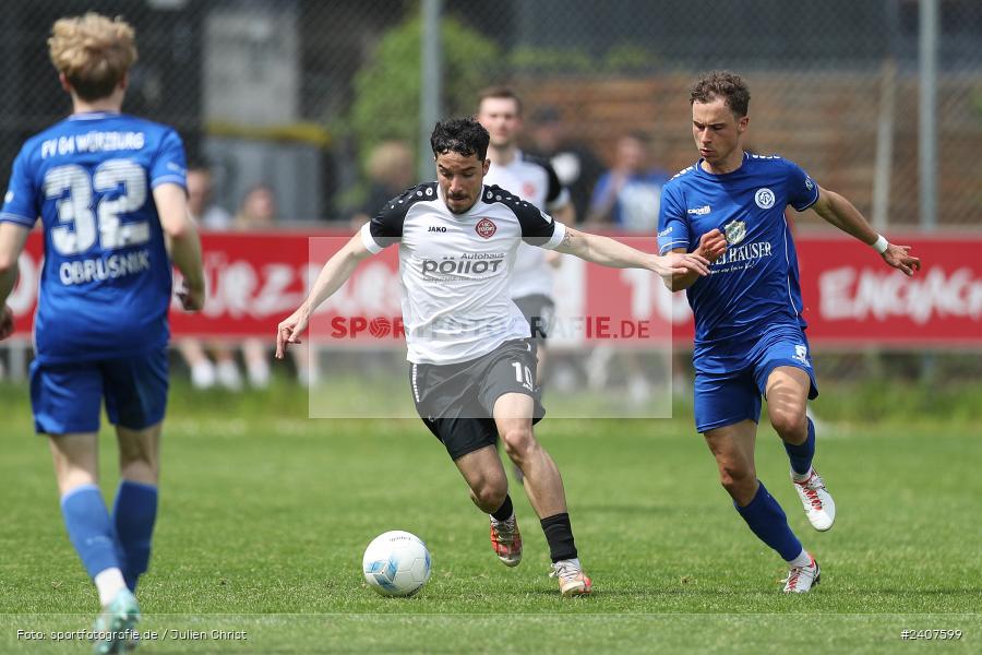 Sepp-Endres-Sportanlage, Würzburg, 01.05.2024, sport, action, BFV, Fussball, Mai 2024, 35. Spieltag, Bayernliga Nord, SCF, WFV, 1. SC Feucht, Würzburger FV 04 - Bild-ID: 2407599
