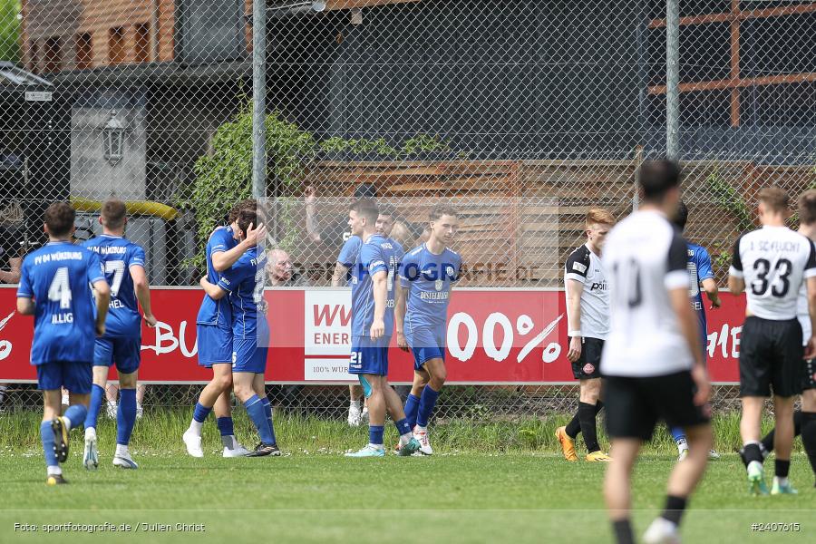 Sepp-Endres-Sportanlage, Würzburg, 01.05.2024, sport, action, BFV, Fussball, Mai 2024, 35. Spieltag, Bayernliga Nord, SCF, WFV, 1. SC Feucht, Würzburger FV 04 - Bild-ID: 2407615