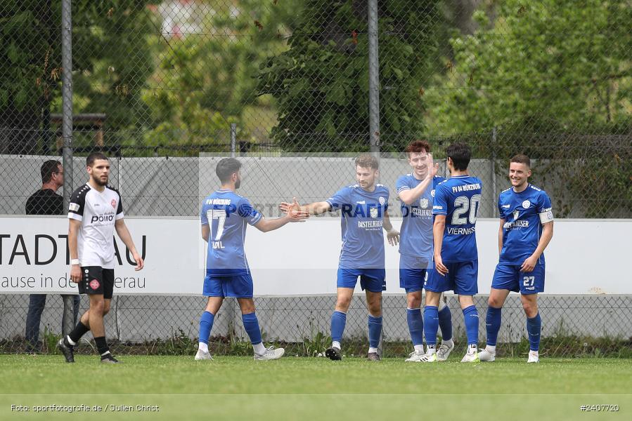 Sepp-Endres-Sportanlage, Würzburg, 01.05.2024, sport, action, BFV, Fussball, Mai 2024, 35. Spieltag, Bayernliga Nord, SCF, WFV, 1. SC Feucht, Würzburger FV 04 - Bild-ID: 2407720