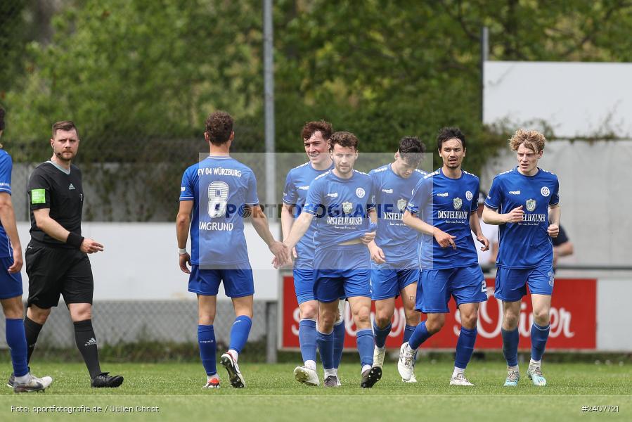 Sepp-Endres-Sportanlage, Würzburg, 01.05.2024, sport, action, BFV, Fussball, Mai 2024, 35. Spieltag, Bayernliga Nord, SCF, WFV, 1. SC Feucht, Würzburger FV 04 - Bild-ID: 2407721