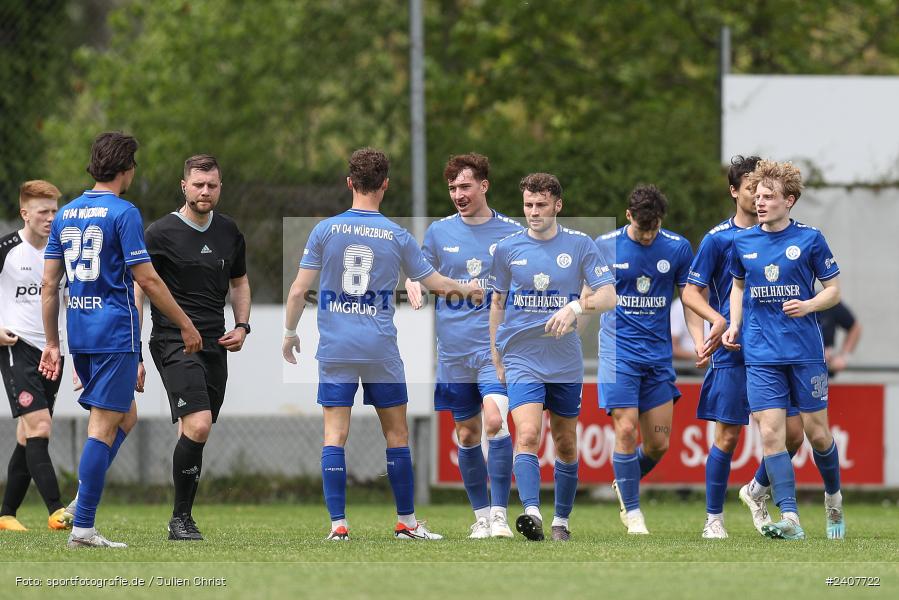 Sepp-Endres-Sportanlage, Würzburg, 01.05.2024, sport, action, BFV, Fussball, Mai 2024, 35. Spieltag, Bayernliga Nord, SCF, WFV, 1. SC Feucht, Würzburger FV 04 - Bild-ID: 2407722