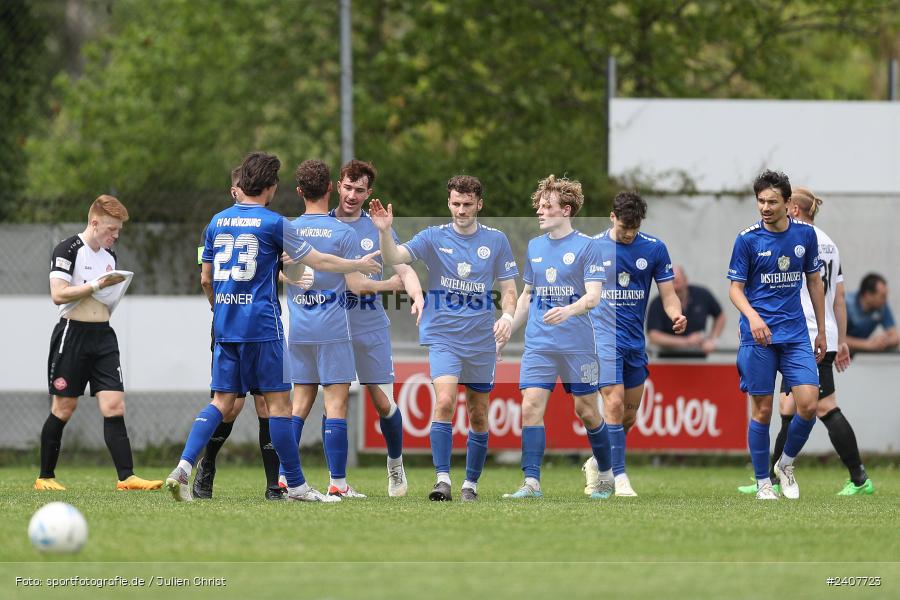 Sepp-Endres-Sportanlage, Würzburg, 01.05.2024, sport, action, BFV, Fussball, Mai 2024, 35. Spieltag, Bayernliga Nord, SCF, WFV, 1. SC Feucht, Würzburger FV 04 - Bild-ID: 2407723
