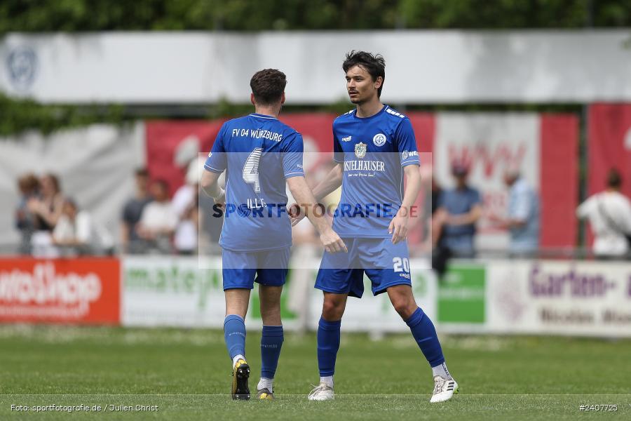 Sepp-Endres-Sportanlage, Würzburg, 01.05.2024, sport, action, BFV, Fussball, Mai 2024, 35. Spieltag, Bayernliga Nord, SCF, WFV, 1. SC Feucht, Würzburger FV 04 - Bild-ID: 2407725