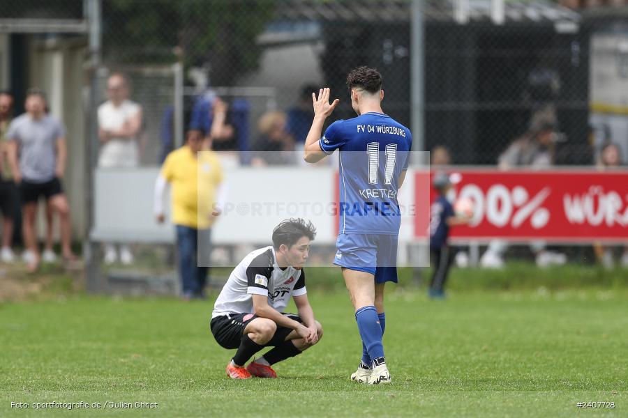 Sepp-Endres-Sportanlage, Würzburg, 01.05.2024, sport, action, BFV, Fussball, Mai 2024, 35. Spieltag, Bayernliga Nord, SCF, WFV, 1. SC Feucht, Würzburger FV 04 - Bild-ID: 2407728