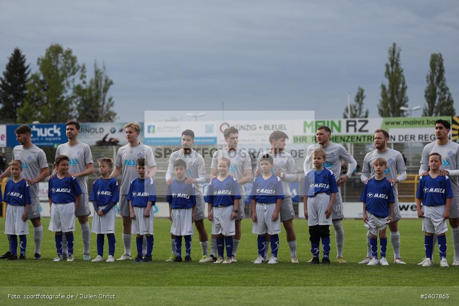 Stadion am Schönbusch, Aschaffenburg, 03.05.2024, sport, action, BFV, Fussball, Mai 2024, 33. Spieltag, Regionalliga Bayern, FVI, SVA, FV Illertissen, SV Viktoria Aschaffenburg - Bild-ID: 2407863
