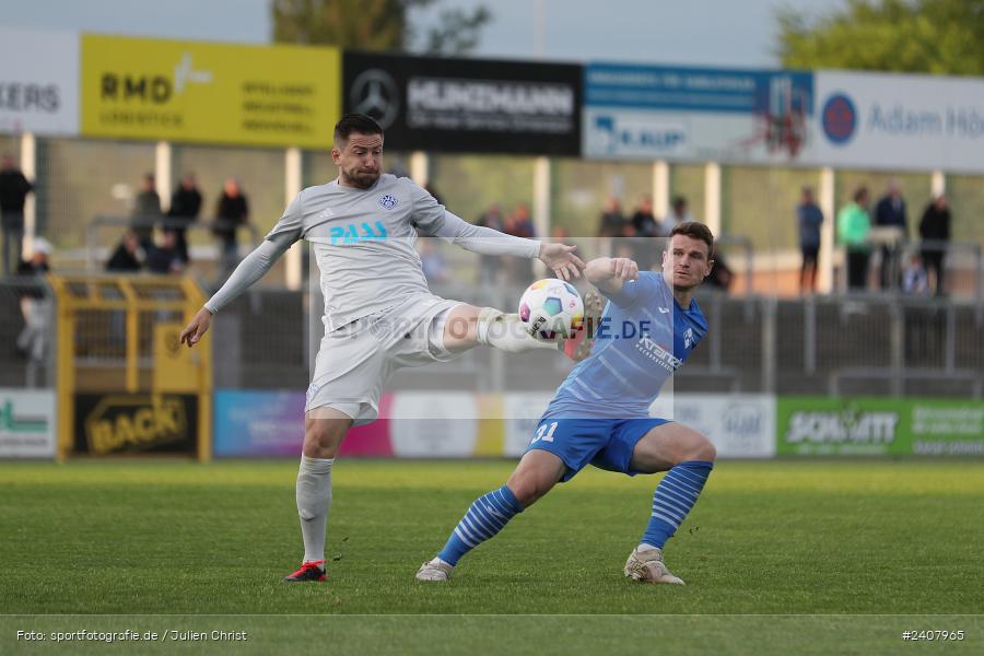 Stadion am Schönbusch, Aschaffenburg, 03.05.2024, sport, action, BFV, Fussball, Mai 2024, 33. Spieltag, Regionalliga Bayern, FVI, SVA, FV Illertissen, SV Viktoria Aschaffenburg - Bild-ID: 2407965