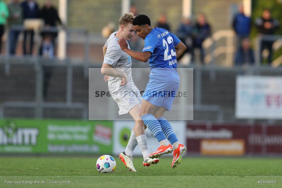 Stadion am Schönbusch, Aschaffenburg, 03.05.2024, sport, action, BFV, Fussball, Mai 2024, 33. Spieltag, Regionalliga Bayern, FVI, SVA, FV Illertissen, SV Viktoria Aschaffenburg - Bild-ID: 2408085
