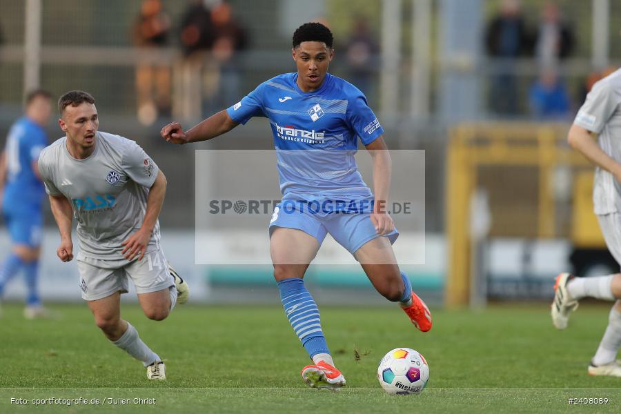 Stadion am Schönbusch, Aschaffenburg, 03.05.2024, sport, action, BFV, Fussball, Mai 2024, 33. Spieltag, Regionalliga Bayern, FVI, SVA, FV Illertissen, SV Viktoria Aschaffenburg - Bild-ID: 2408089