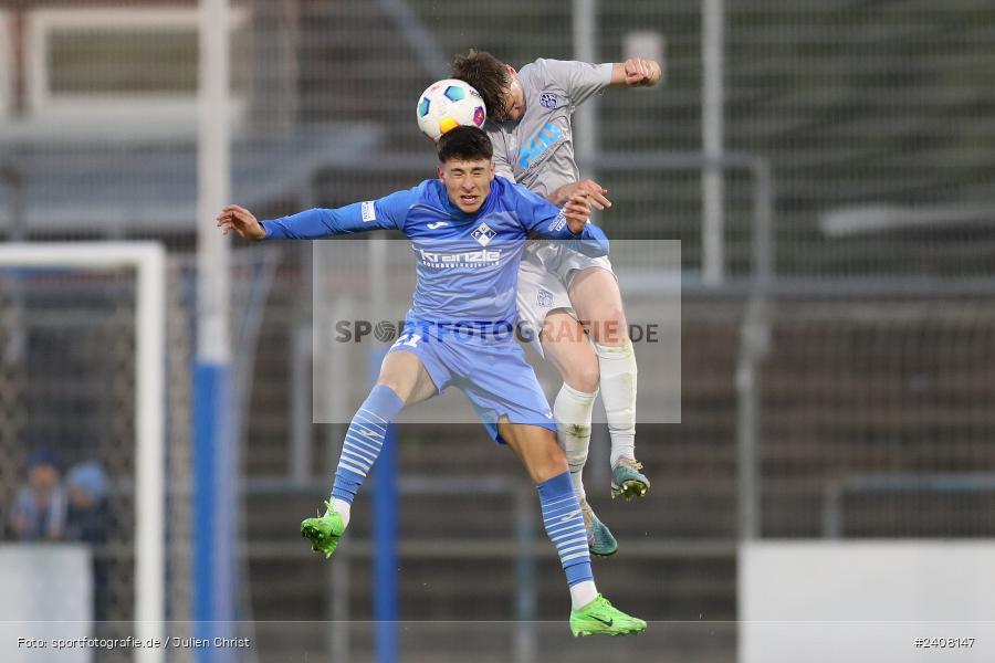 Stadion am Schönbusch, Aschaffenburg, 03.05.2024, sport, action, BFV, Fussball, Mai 2024, 33. Spieltag, Regionalliga Bayern, FVI, SVA, FV Illertissen, SV Viktoria Aschaffenburg - Bild-ID: 2408147