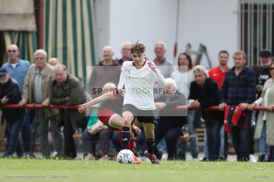 Sportgelände, Burgsinn, 05.05.2024, sport, action, BFV, Fussball, Mai 2024, 24. Spieltag, Kreisklasse Würzburg Gr. 3, SVR, SGB, SV Rieneck, SG Burgsinn - Bild-ID: 2408216