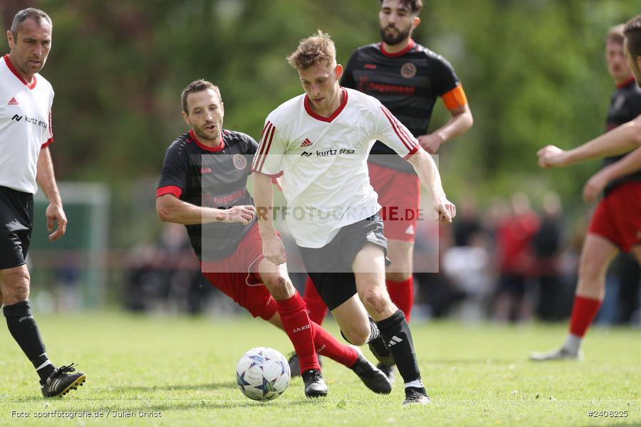 Sportgelände, Burgsinn, 05.05.2024, sport, action, BFV, Fussball, Mai 2024, 24. Spieltag, Kreisklasse Würzburg Gr. 3, SVR, SGB, SV Rieneck, SG Burgsinn - Bild-ID: 2408225