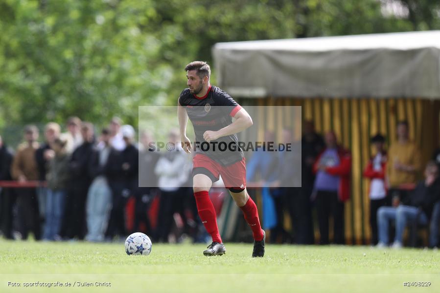 Sportgelände, Burgsinn, 05.05.2024, sport, action, BFV, Fussball, Mai 2024, 24. Spieltag, Kreisklasse Würzburg Gr. 3, SVR, SGB, SV Rieneck, SG Burgsinn - Bild-ID: 2408229