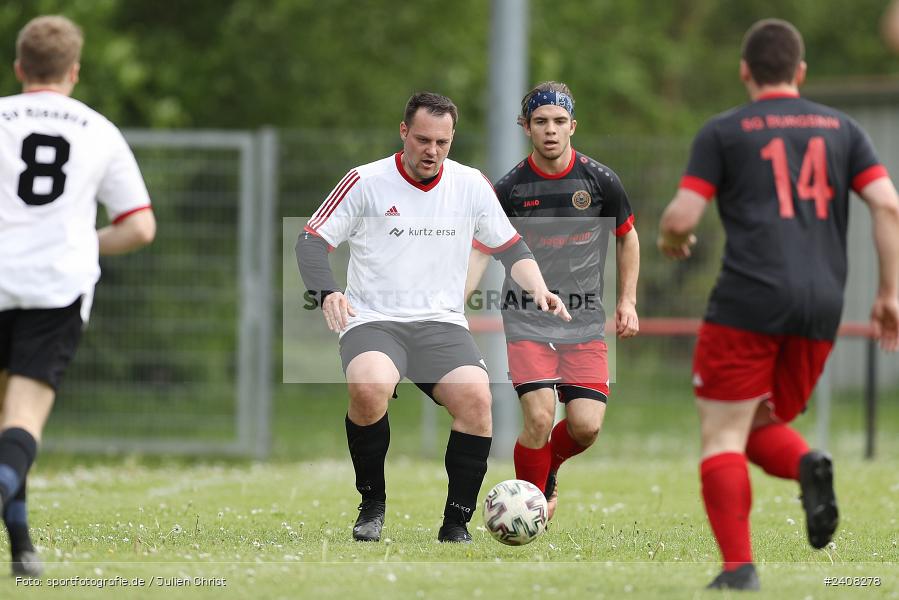 Sportgelände, Burgsinn, 05.05.2024, sport, action, BFV, Fussball, Mai 2024, 24. Spieltag, Kreisklasse Würzburg Gr. 3, SVR, SGB, SV Rieneck, SG Burgsinn - Bild-ID: 2408278