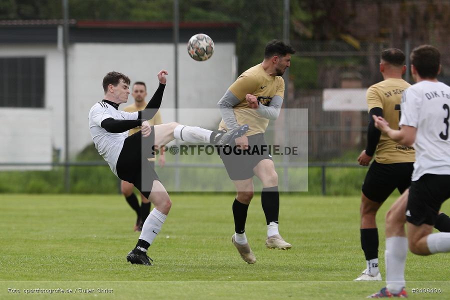 Sportgelände, Fellen, 05.05.2024, sport, action, BFV, Fussball, Mai 2024, 24. Spieltag, A-Klasse Würzburg Gr. 5, SVS, DJK, SV Schaippach, DJK Fellen - Bild-ID: 2408406