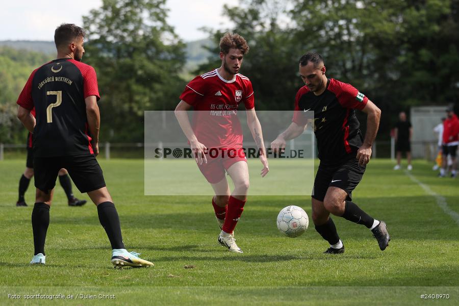 Sportgelände, Wertheim-Eichel, 12.05.2024, sport, action, bfv, Fussball, Mai 2024, 23. Spieltag, Kreisklasse A TBB, Türkgücü Wertheim, FC Wertheim-Eichel - Bild-ID: 2408970