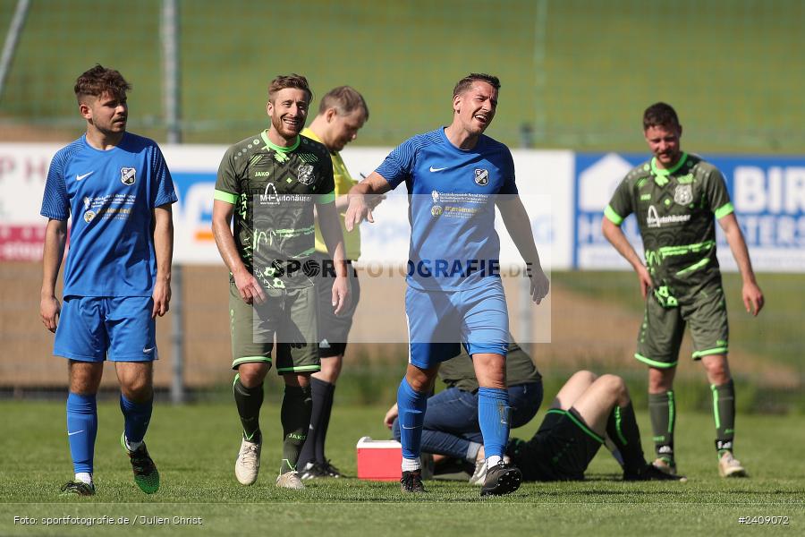 Sportgelände, Esselbach, 12.05.2024, sport, action, BFV, Fussball, Mai 2024, 27. Spieltag, Kreisliga Würzburg Gr. 2, TSV, FSV, TSV Neuhütten-Wiesthal, FSV Esselbach-Steinmark - Bild-ID: 2409072