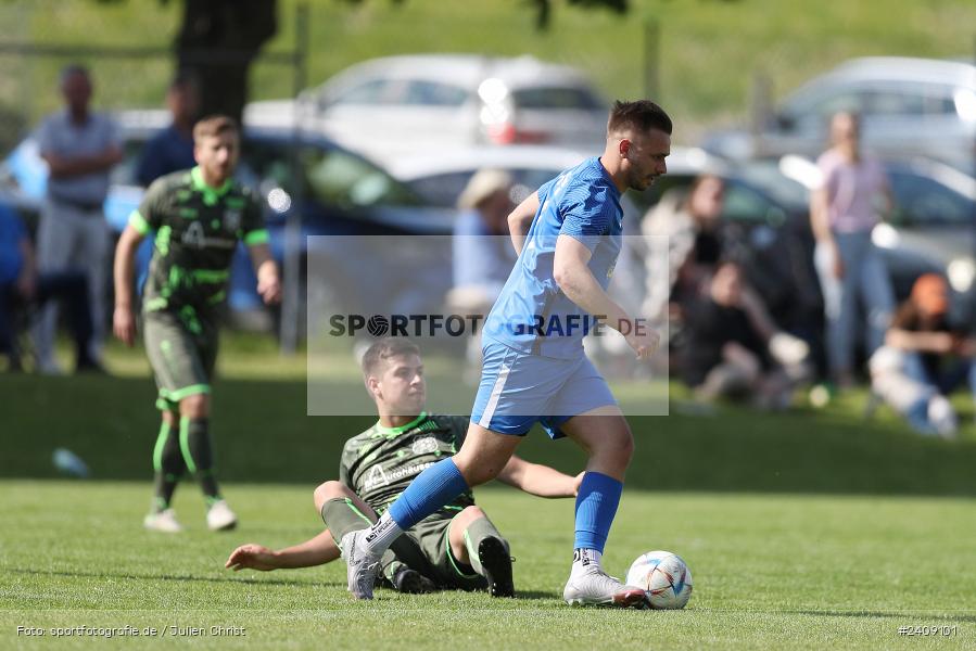 Sportgelände, Esselbach, 12.05.2024, sport, action, BFV, Fussball, Mai 2024, 27. Spieltag, Kreisliga Würzburg Gr. 2, TSV, FSV, TSV Neuhütten-Wiesthal, FSV Esselbach-Steinmark - Bild-ID: 2409101