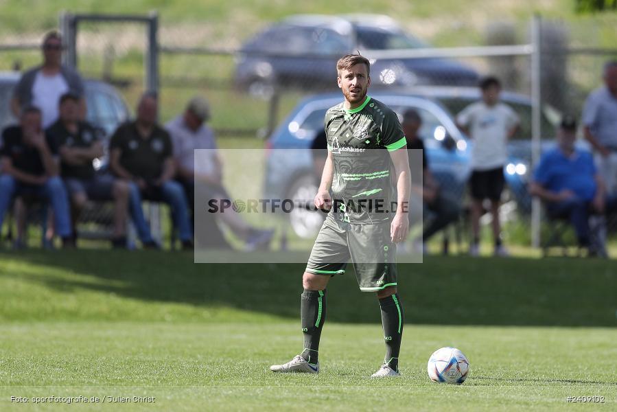 Sportgelände, Esselbach, 12.05.2024, sport, action, BFV, Fussball, Mai 2024, 27. Spieltag, Kreisliga Würzburg Gr. 2, TSV, FSV, TSV Neuhütten-Wiesthal, FSV Esselbach-Steinmark - Bild-ID: 2409102