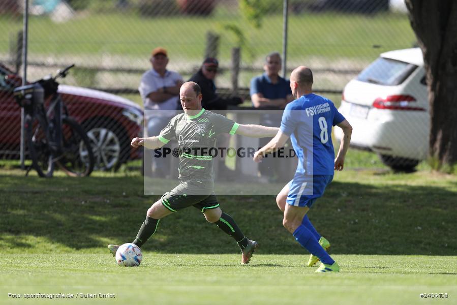Sportgelände, Esselbach, 12.05.2024, sport, action, BFV, Fussball, Mai 2024, 27. Spieltag, Kreisliga Würzburg Gr. 2, TSV, FSV, TSV Neuhütten-Wiesthal, FSV Esselbach-Steinmark - Bild-ID: 2409105