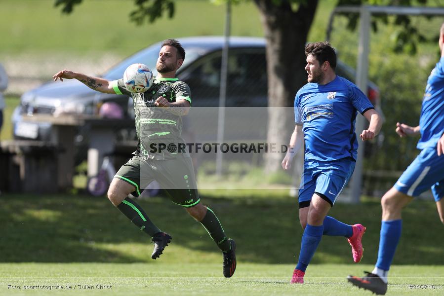 Sportgelände, Esselbach, 12.05.2024, sport, action, BFV, Fussball, Mai 2024, 27. Spieltag, Kreisliga Würzburg Gr. 2, TSV, FSV, TSV Neuhütten-Wiesthal, FSV Esselbach-Steinmark - Bild-ID: 2409110