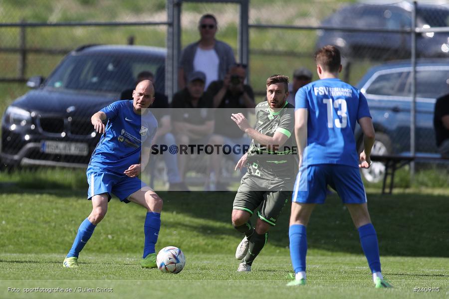 Sportgelände, Esselbach, 12.05.2024, sport, action, BFV, Fussball, Mai 2024, 27. Spieltag, Kreisliga Würzburg Gr. 2, TSV, FSV, TSV Neuhütten-Wiesthal, FSV Esselbach-Steinmark - Bild-ID: 2409115